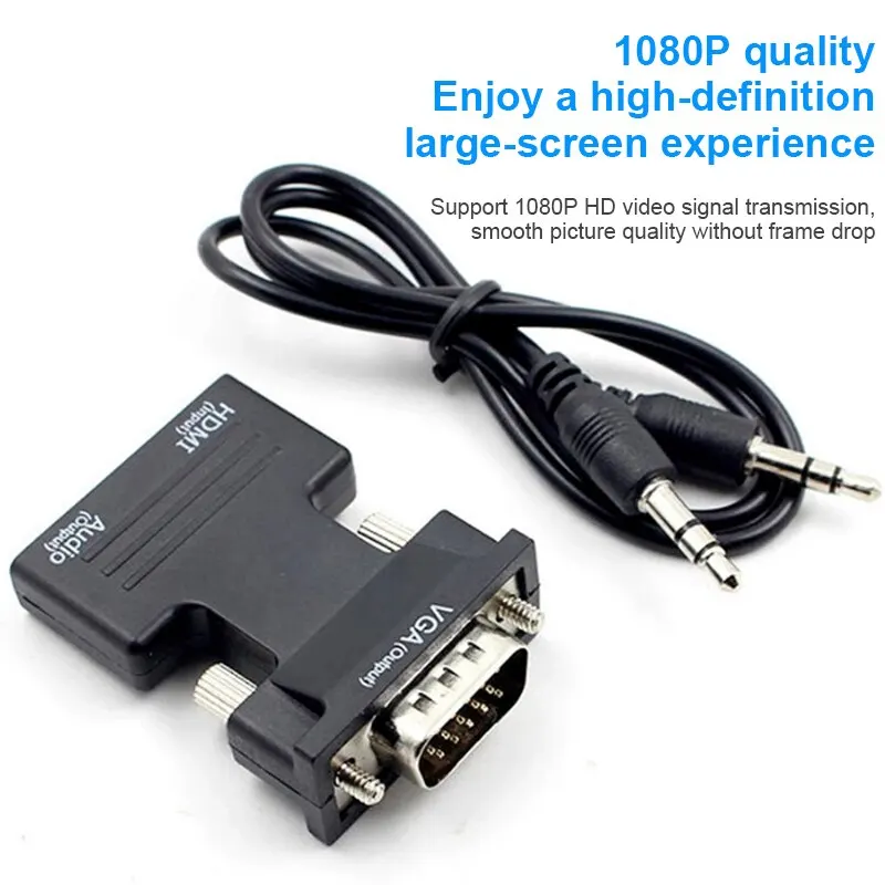 mi-compatible Female To Vga Male Converter With 3.5mm Audio Cable For Ps4 Monitor Projector Pc Laptop 1080p To Vga Adapt
mi-compatible Female To Vga Male Converter With 3.5mm Audio Cable For Ps4 Monitor Projector Pc Laptop 1080p To Vga Adapt