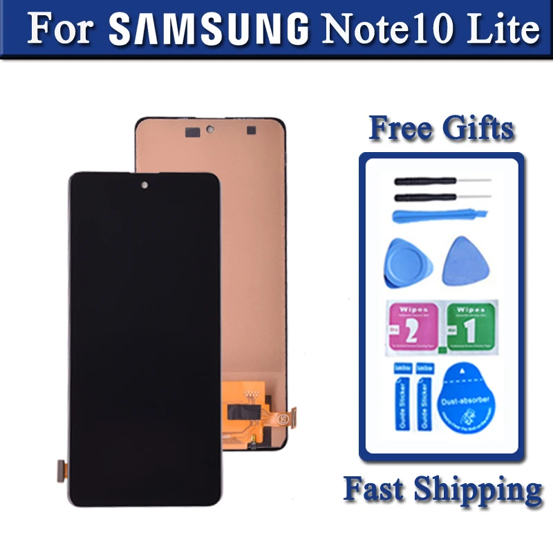 Screen For Samsung Galaxy Note 10 Lite LCD Touch Screen Digitizer Panel Assembly For N770 N770F Display Replacement Phone Parts
Screen For Samsung Galaxy Note 10 Lite LCD Touch Screen Digitizer Panel Assembly For N770 N770F Display Replacement Phone Parts