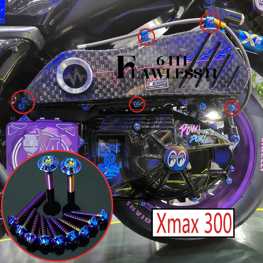 Титановый болт FLAWLESSTI Gr5, крышка воздушного фильтра для Xmax 300
Титановый болт FLAWLESSTI Gr5, крышка воздушного фильтра для Xmax 300