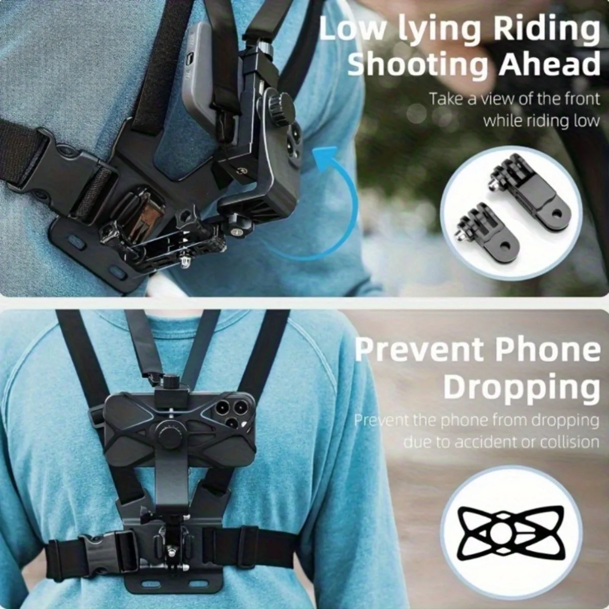 7 in 1 Adjustable ABS Phone Chest Strap Anti Shake Lanyard Design Compatible with Phone Camera Mounts Hands Free
7 in 1 Adjustable ABS Phone Chest Strap Anti Shake Lanyard Design Compatible with Phone Camera Mounts Hands Free