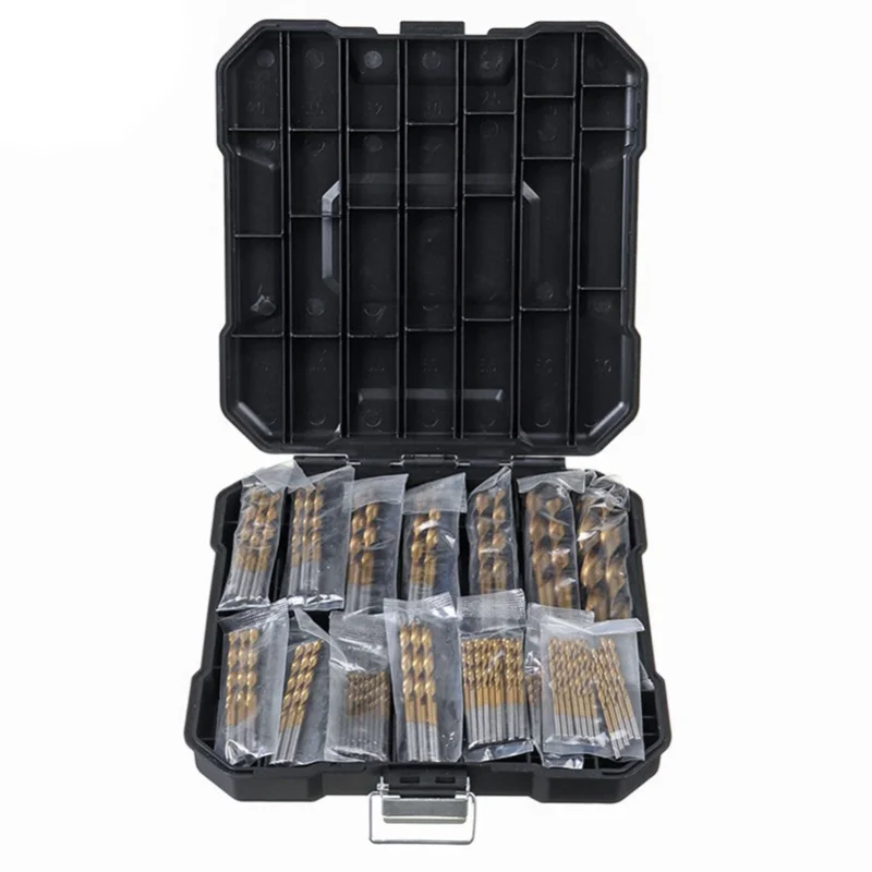 Twist Drill Bit Set High Speed Steel 1.5mm To 10mm With Storage Box For Woodworking Drilling 99pcs Set
Twist Drill Bit Set High Speed Steel 1.5mm To 10mm With Storage Box For Woodworking Drilling 99pcs Set