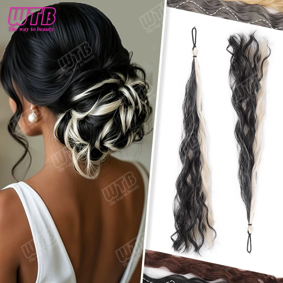 Synthetic Wig Multi-Color Self-Wrapping Hair Tie Style Curling Hair Tie Suitable for Women's Daily Styling Adding Volume to Hair
Synthetic Wig Multi-Color Self-Wrapping Hair Tie Style Curling Hair Tie Suitable for Women's Daily Styling Adding Volume to Hair