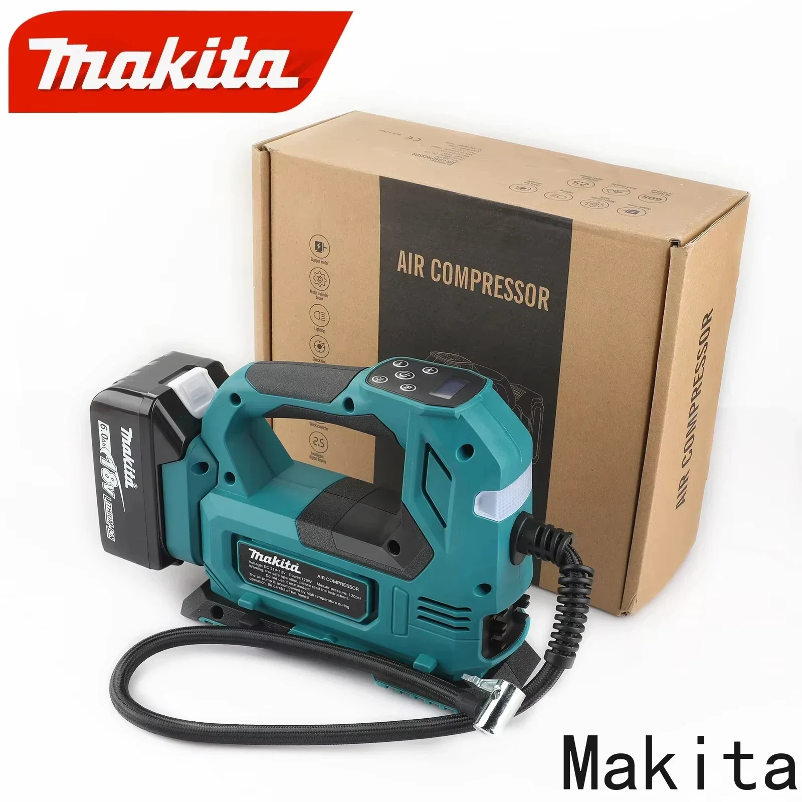Makita DYS60 Automatic Cordless Inflator Electric Air Pump Handheld Car Tire Air Compressor For Makita 18V Battery
Makita DYS60 Automatic Cordless Inflator Electric Air Pump Handheld Car Tire Air Compressor For Makita 18V Battery