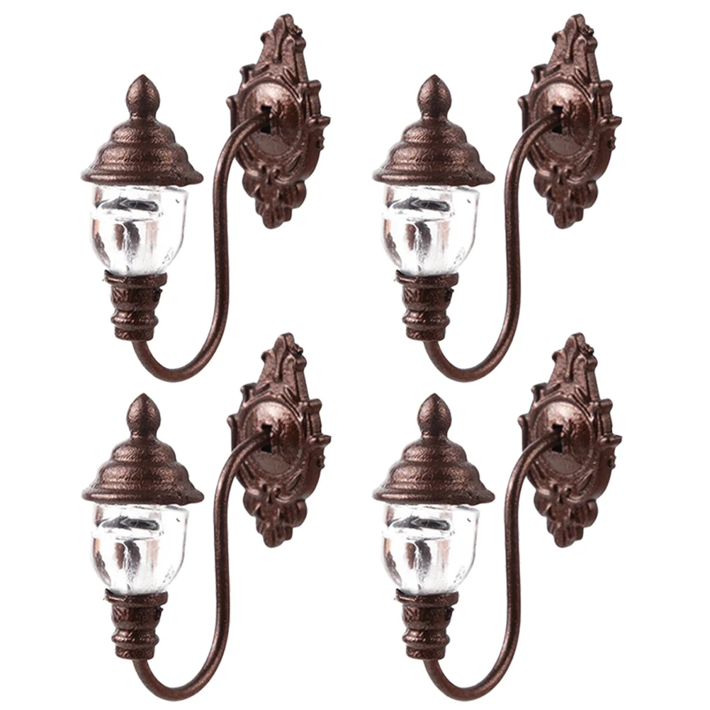 4 Pcs Wall Light Model Lamps Vintage Decor Sand Table Materials Ornament Mini Lights Landscape
4 Pcs Wall Light Model Lamps Vintage Decor Sand Table Materials Ornament Mini Lights Landscape