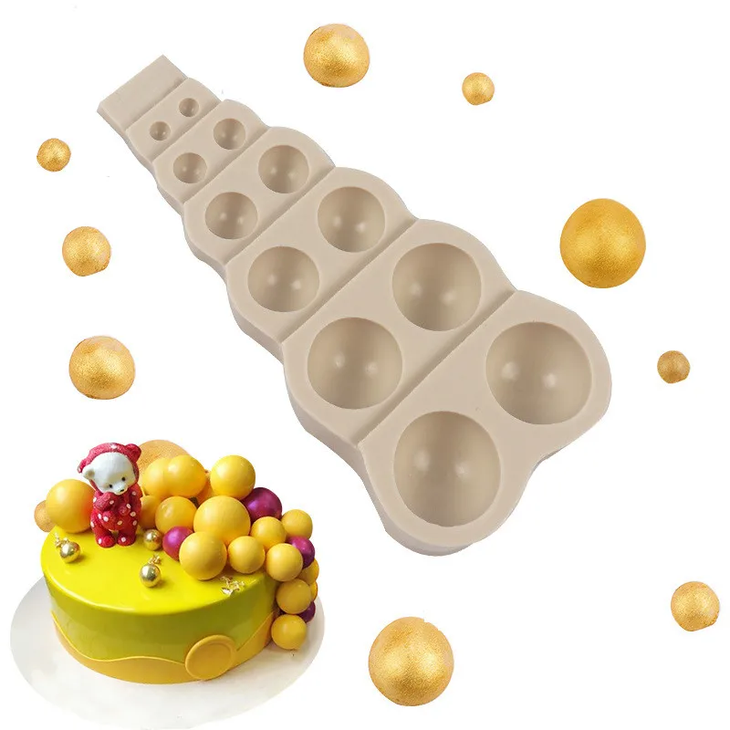 3D Bead Pearl Large Small Silicone Mold Half-Ball Cake Mold Candy Chocolate Mould Baking Molds
3D Bead Pearl Large Small Silicone Mold Half-Ball Cake Mold Candy Chocolate Mould Baking Molds