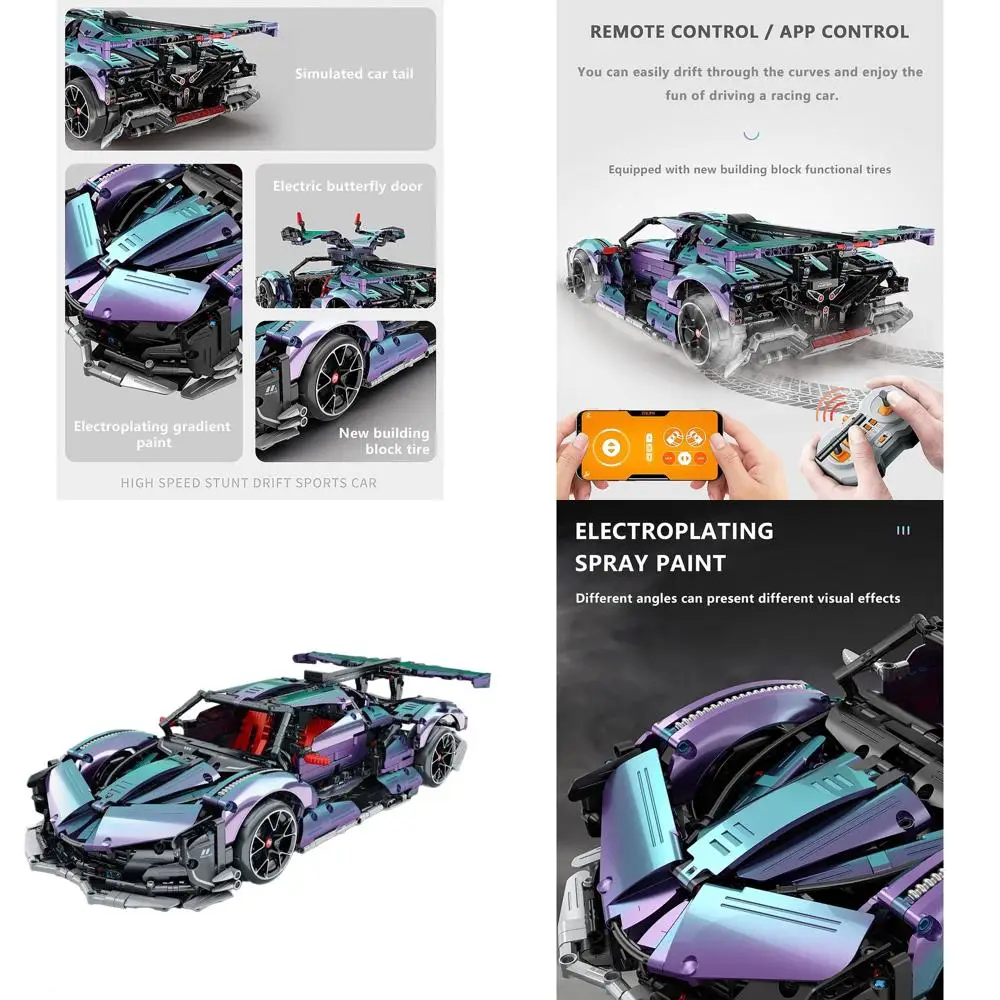 Строительный комплект Apollo IE Hypercar в масштабе 1:10 с 5 двигателями, 2443 шт., дрифт-гонщик с дистанционным управлением для взрослых
Строительный комплект Apollo IE Hypercar в масштабе 1:10 с 5 двигателями, 2443 шт., дрифт-гонщик с дистанционным управлением для взрослых