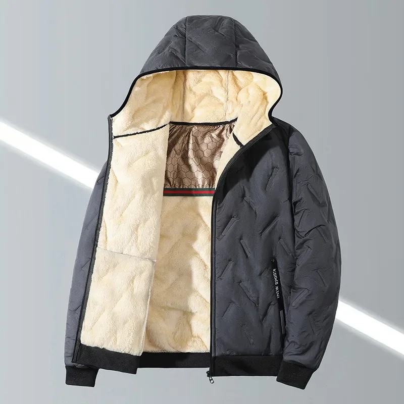 2024 new men's imitation wool cotton jacket thick and warm plus size loose and casual versatile solid color simple hooded top
2024 new men's imitation wool cotton jacket thick and warm plus size loose and casual versatile solid color simple hooded top