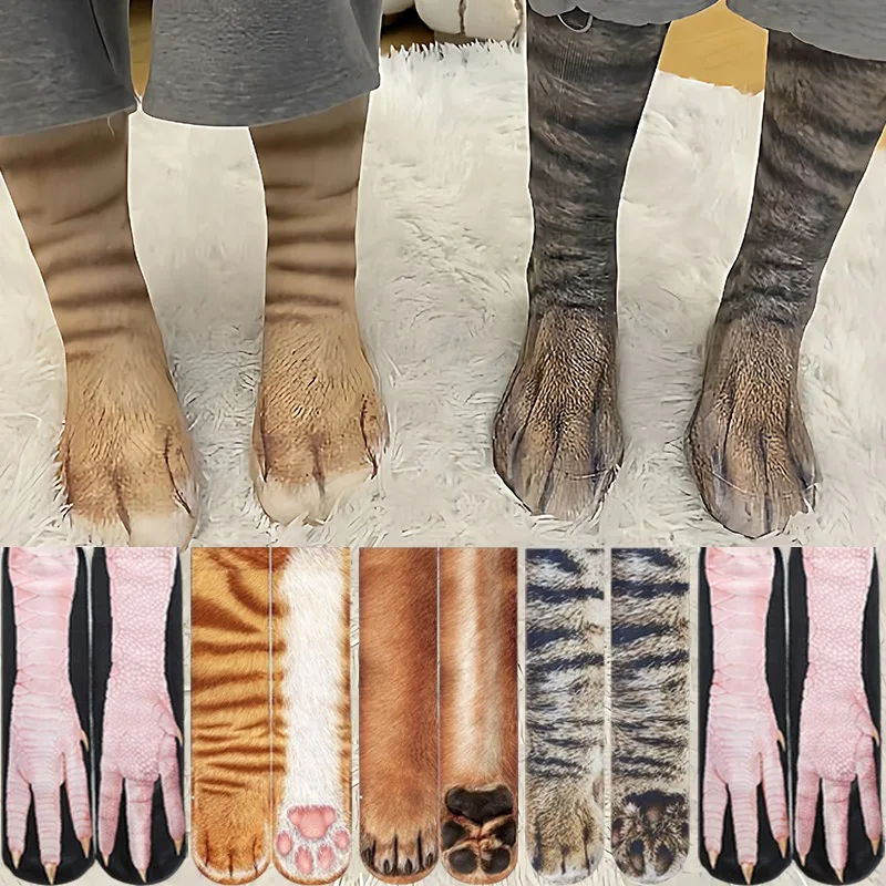 Funny Novelty Animal Paws Print Socks Kawaii Creative Animal Patterned Sox Casual Party Middle Tube Socks Gag Gift for Women Men
Funny Novelty Animal Paws Print Socks Kawaii Creative Animal Patterned Sox Casual Party Middle Tube Socks Gag Gift for Women Men