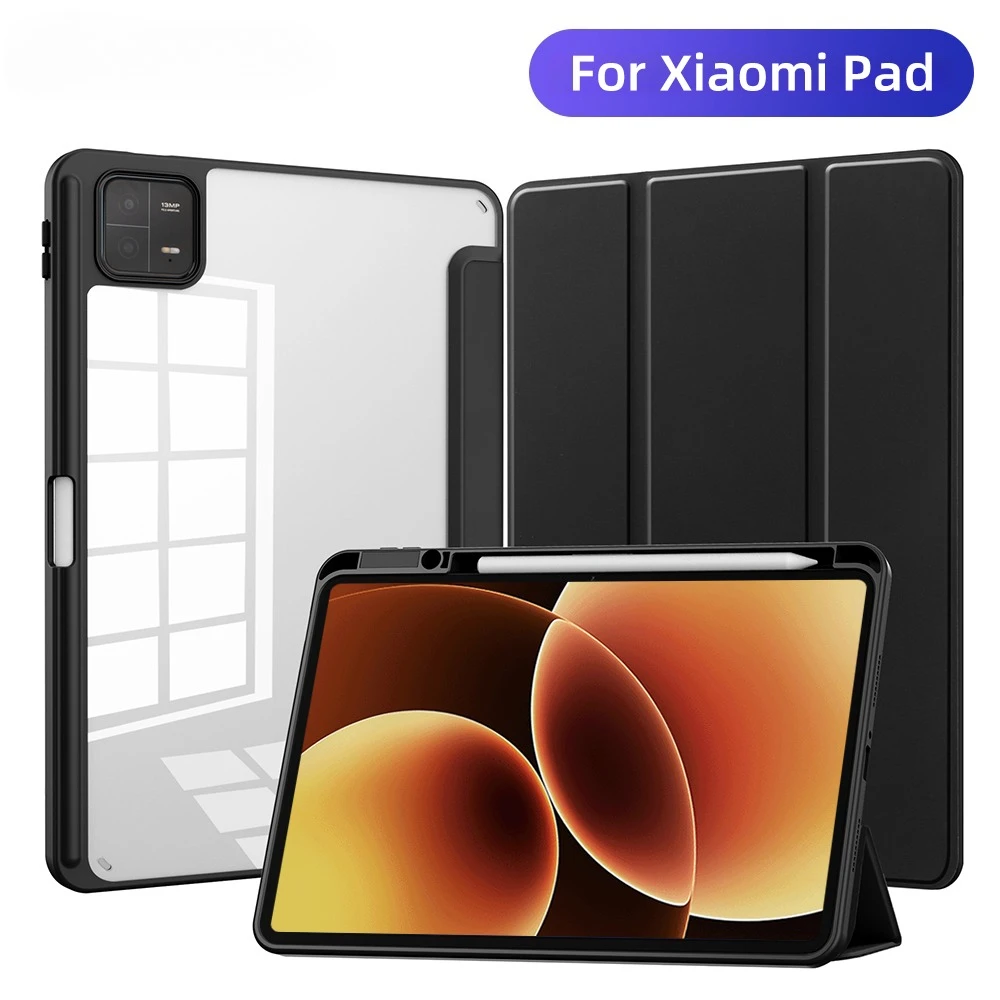 Shockproof Acrylic Transparent Hard Case for Xiaomi Poco Pad M1 12.1 X1 11.2 Xiaomi Pad 8 7 Pro 11.2 inch with Pencil Holder
Shockproof Acrylic Transparent Hard Case for Xiaomi Poco Pad M1 12.1 X1 11.2 Xiaomi Pad 8 7 Pro 11.2 inch with Pencil Holder