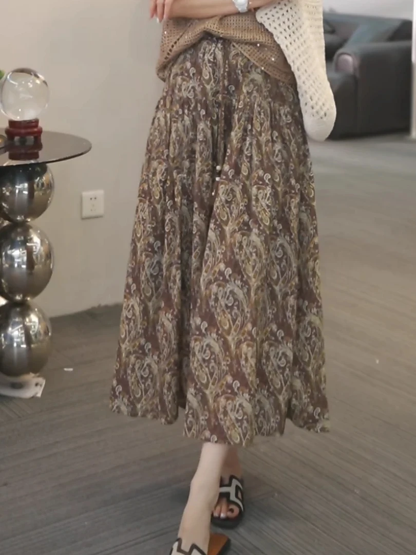 Casual A-Line Skirt Women's plus Size Vintage Design Versatile Commute Slimming Midi Skirt Summer New Style Elegant Half-leng...
Casual A-Line Skirt Women's plus Size Vintage Design Versatile Commute Slimming Midi Skirt Summer New Style Elegant Half-leng...