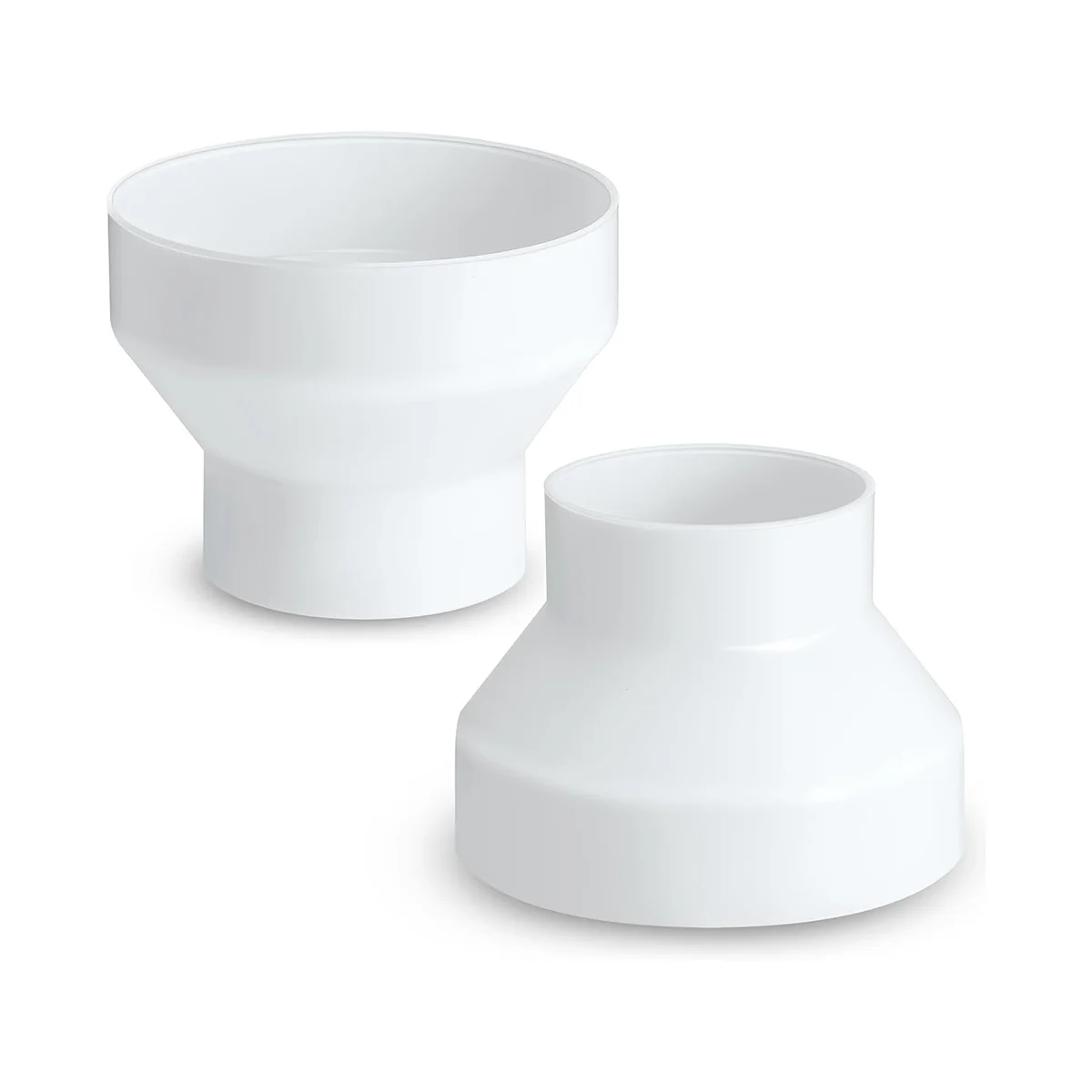 2 Pcs 6 to 4 Inch Duct Reducer Increaser ABS Air Duct Adapter Duct Fan or Dryer Vent Adapter HAVC Pipe Connector, White
2 Pcs 6 to 4 Inch Duct Reducer Increaser ABS Air Duct Adapter Duct Fan or Dryer Vent Adapter HAVC Pipe Connector, White
