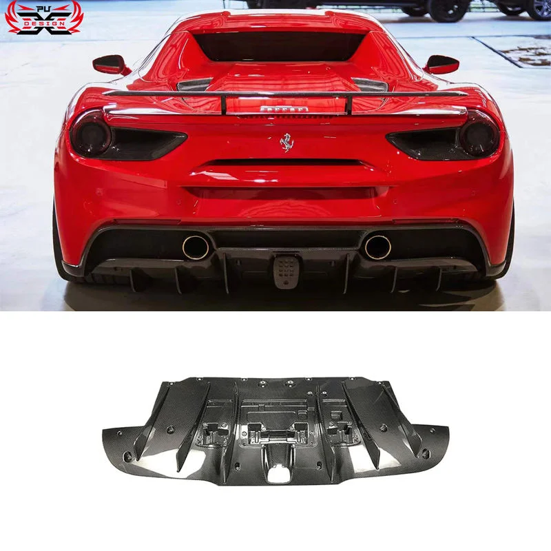 Dry Carbon Fiber Rear Diffuser Bumper for Ferrari 488 GTB N Style Car Accessories
Dry Carbon Fiber Rear Diffuser Bumper for Ferrari 488 GTB N Style Car Accessories