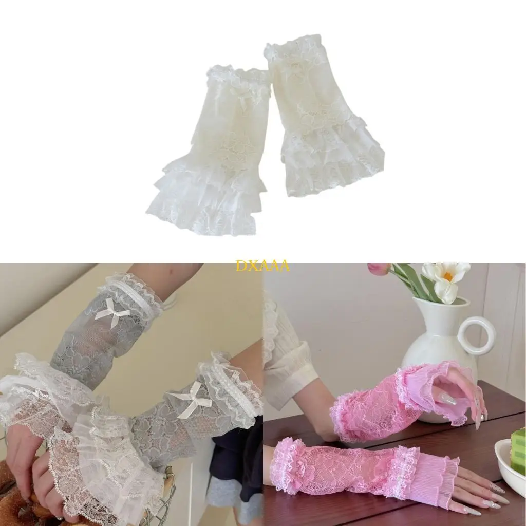 DXAA Elegant Lace Cuff Sleeves With Floral Rhinestones Trim Elastic Cuffs Arm Cover
DXAA Elegant Lace Cuff Sleeves With Floral Rhinestones Trim Elastic Cuffs Arm Cover