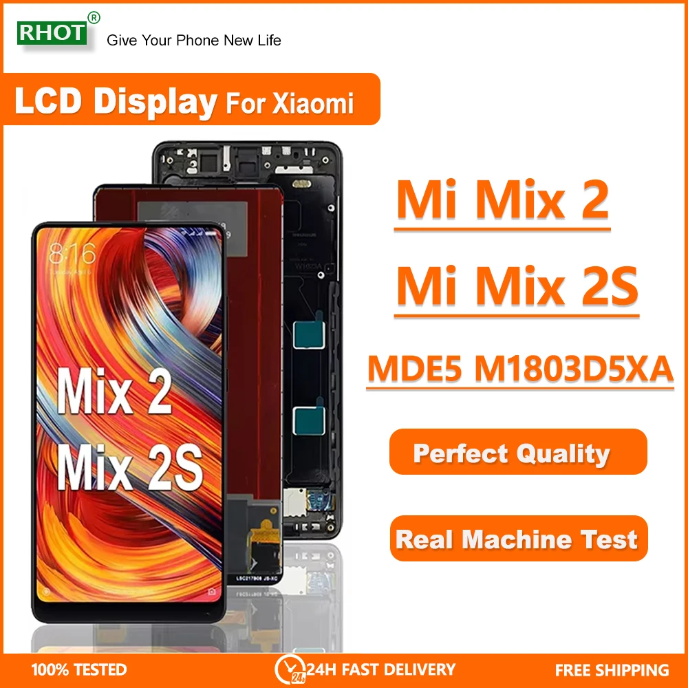5.99" IPS LCD Display For Xiaomi Mi Mix 2s LCD Touch Screen Digitizer Assembly For Mi Mix 2 LCD MDE5 M1803D5XA LCD Display Frame
5.99" IPS LCD Display For Xiaomi Mi Mix 2s LCD Touch Screen Digitizer Assembly For Mi Mix 2 LCD MDE5 M1803D5XA LCD Display Frame