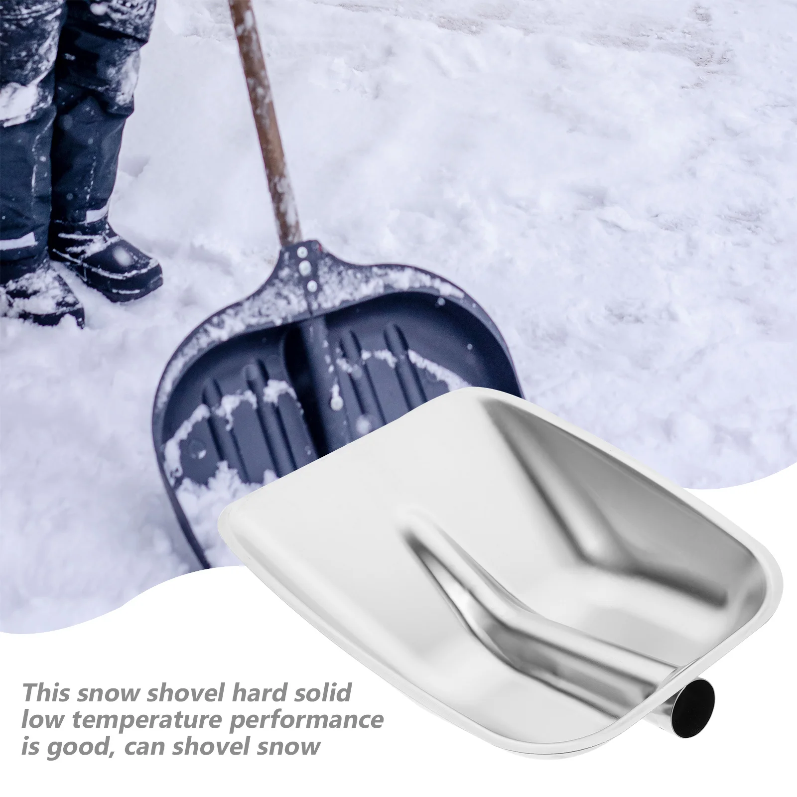Compact Snow Shovel Heavy Duty Stainless Steel Easy to Use for Driveway Car Cleaning Portable Winter Outdoor Shovels
Compact Snow Shovel Heavy Duty Stainless Steel Easy to Use for Driveway Car Cleaning Portable Winter Outdoor Shovels