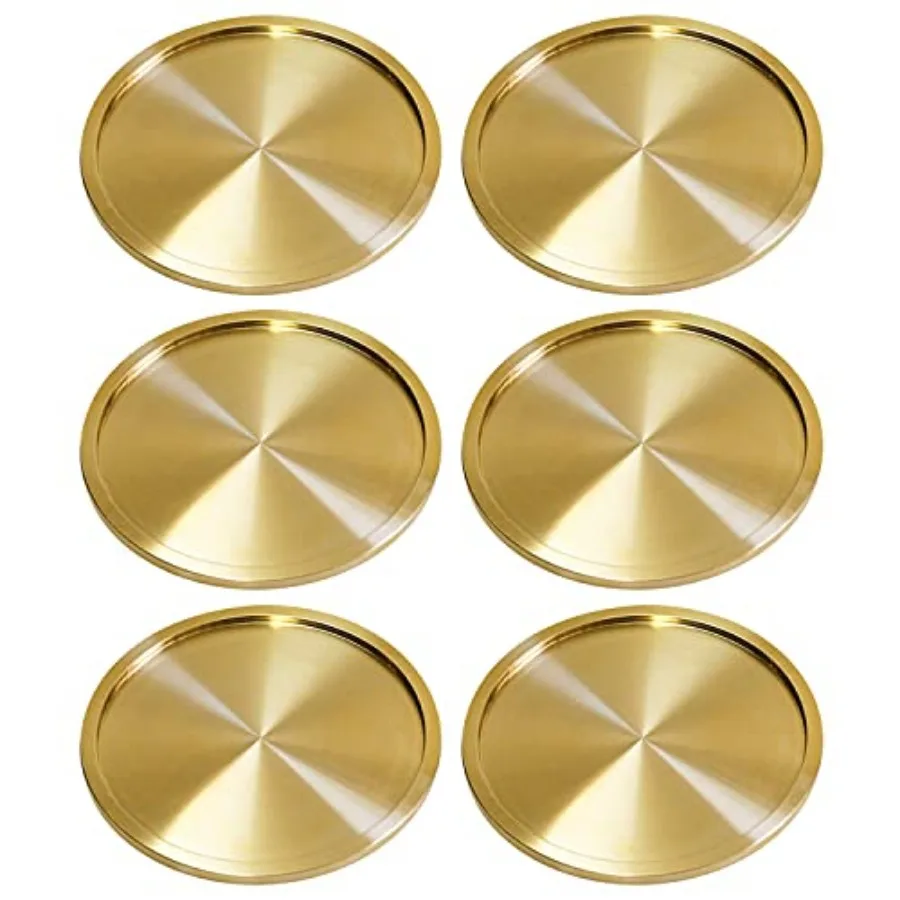 Heavy Brass Coasters for Drinks 6-Pack - Solid Bronze Gold Coasters - Classy MCM Style Premium Coaster Set - 5 Star Hotel Table
Heavy Brass Coasters for Drinks 6-Pack - Solid Bronze Gold Coasters - Classy MCM Style Premium Coaster Set - 5 Star Hotel Table