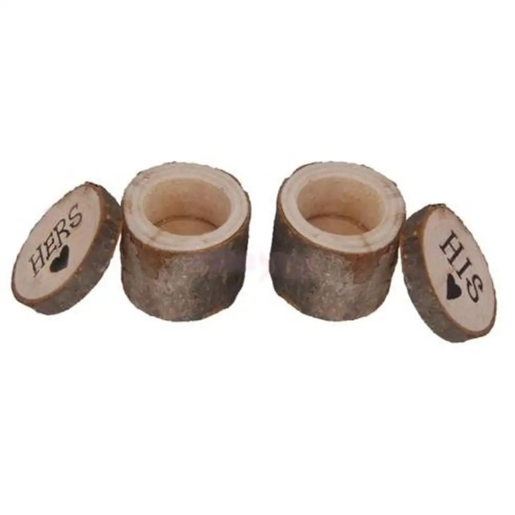 2 Pcs Ring Box Natural Wood Hers His Rustic Wedding Ring Cover Chic Rustic 6cm Diameter 5cm Height Storage Container
2 Pcs Ring Box Natural Wood Hers His Rustic Wedding Ring Cover Chic Rustic 6cm Diameter 5cm Height Storage Container