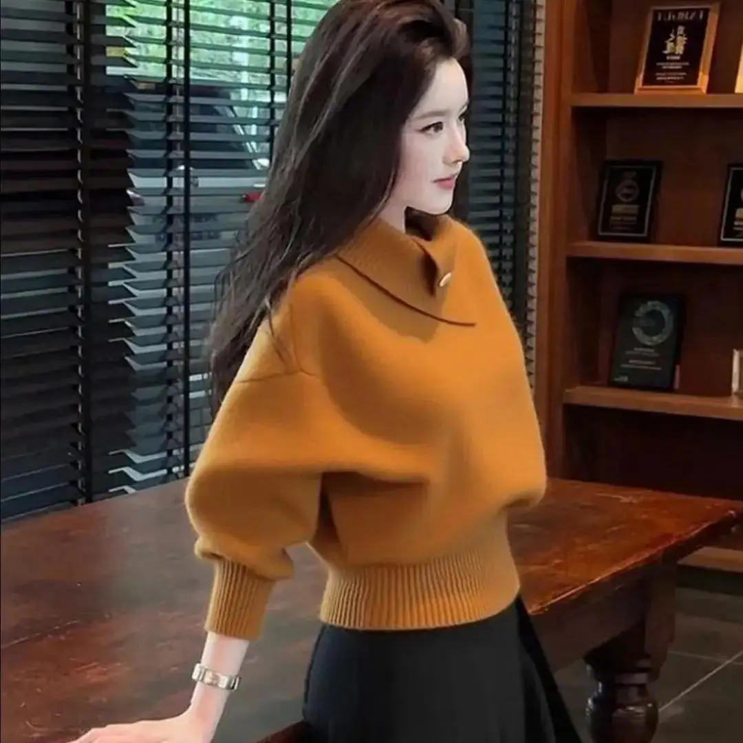 Design Sense Coat Soft Waxy Pullover Female 2026 Autumn Winter New High-quality Sweater Woman Korean Turtlene Bottoming Sweater
Design Sense Coat Soft Waxy Pullover Female 2026 Autumn Winter New High-quality Sweater Woman Korean Turtlene Bottoming Sweater