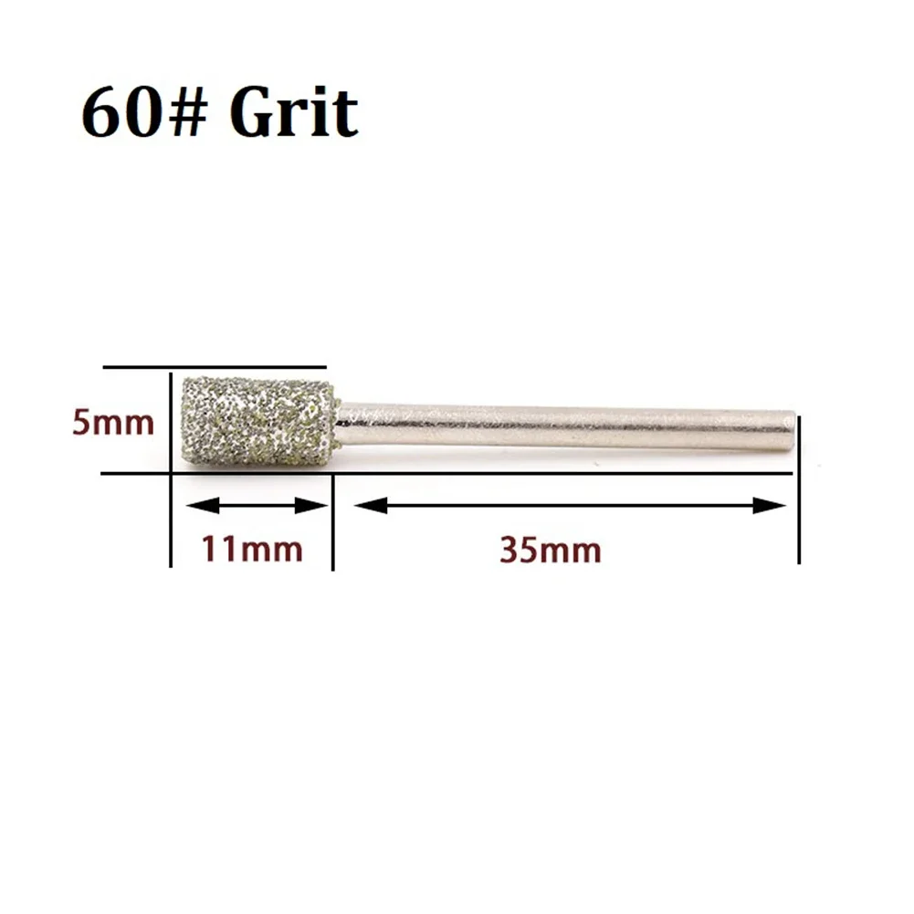 5Pcs Emery Grinding Burr Set 60 Grit Cylindrical Head For Metal Jade Glass Wood Ceramic Tile Marble Granite Carving Work
5Pcs Emery Grinding Burr Set 60 Grit Cylindrical Head For Metal Jade Glass Wood Ceramic Tile Marble Granite Carving Work