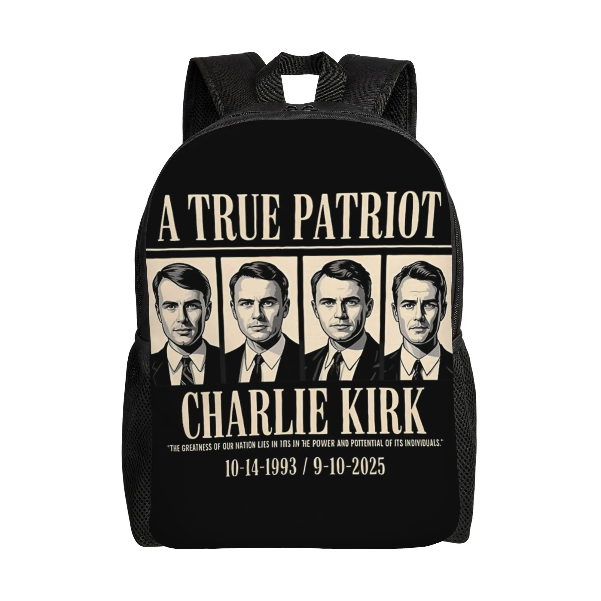 Рюкзак A True Patriot Charlie Kirk для мужчин, женщин и подростков, школьный, туристический, городской, легкий, с отделением для ноутбука, в память о RIP, сумка через плечо
Рюкзак A True Patriot Charlie Kirk для мужчин, женщин и подростков, школьный, туристический, городской, легкий, с отделением для ноутбука, в память о RIP, сумка через плечо