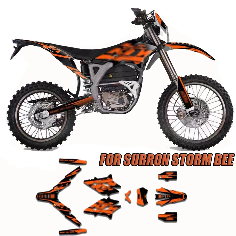 For Sur-Ron Surron STORM BEE Storm Bee Electric Motorcycle Protective Decorative Graphics Sticker Decals kit Accessories
For Sur-Ron Surron STORM BEE Storm Bee Electric Motorcycle Protective Decorative Graphics Sticker Decals kit Accessories