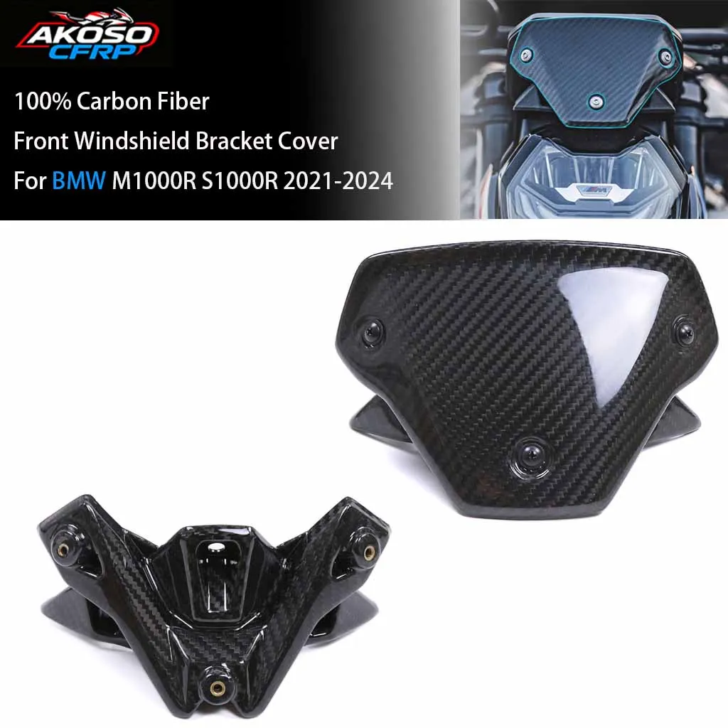 Motorcycle Protector Accessories Fairing For BMW M1000R S1000R 2021-2024 100% 3K Dry Carbon Fiber Front Windshield Bracket Cover
Motorcycle Protector Accessories Fairing For BMW M1000R S1000R 2021-2024 100% 3K Dry Carbon Fiber Front Windshield Bracket Cover