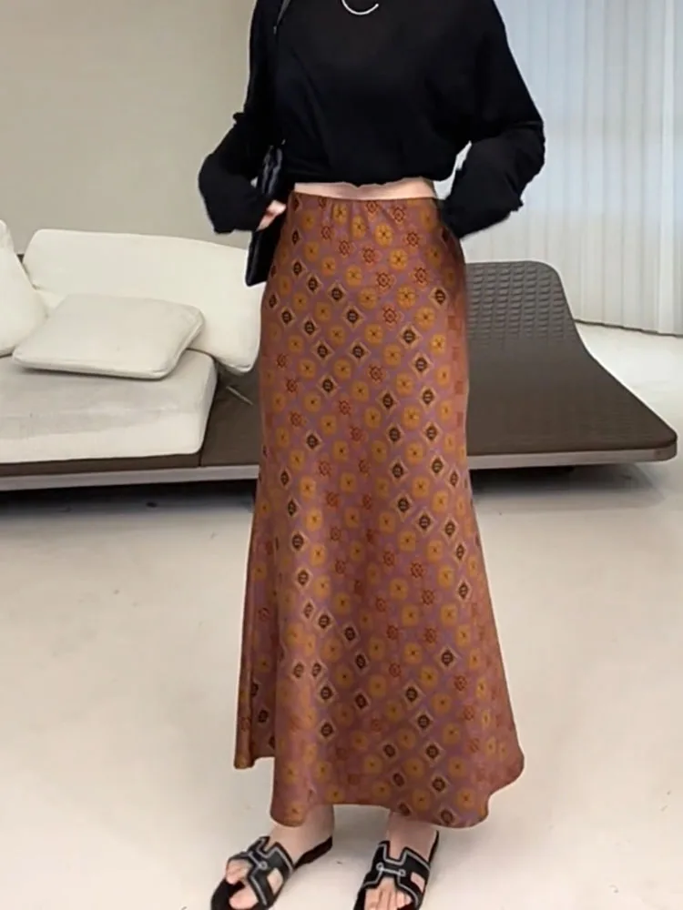 Casual Vaion Sle Ele Print High Waist Midi Skirt Spring 2025 Versatile Simple Design f-length Skirt for All Body ...
Casual Vaion Sle Ele Print High Waist Midi Skirt Spring 2025 Versatile Simple Design f-length Skirt for All Body ...
