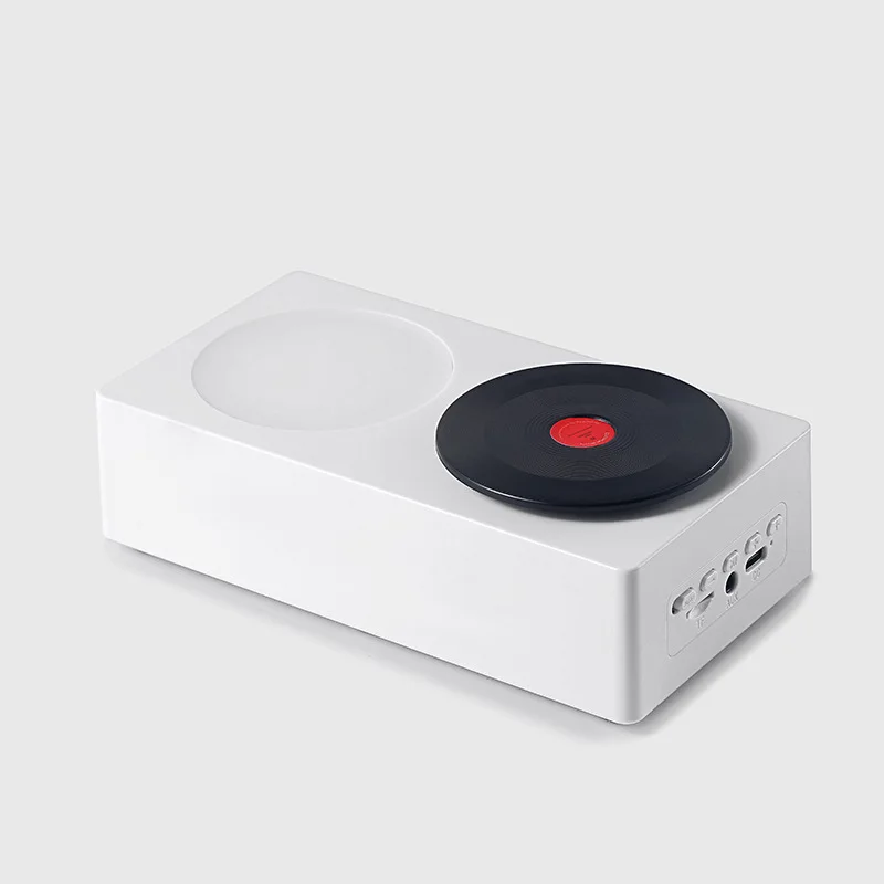Bluetooth Speaker with Retro Vinyl Record Player and Rotating Time Light Creative Night Light and Sound System Support TF Card
Bluetooth Speaker with Retro Vinyl Record Player and Rotating Time Light Creative Night Light and Sound System Support TF Card