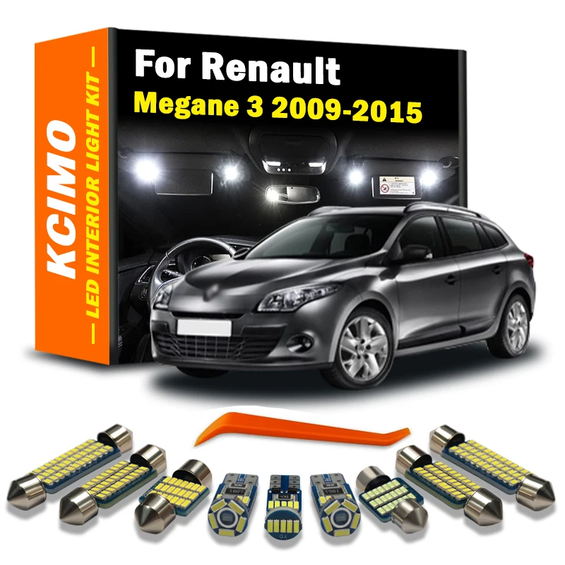 Kcimo LED Interior Light Kit for Renault Megane 3 III MK3 2009-2015 Hatchback Estate Grandtour Coupe Dome Map Door Car Bulbs
Kcimo LED Interior Light Kit for Renault Megane 3 III MK3 2009-2015 Hatchback Estate Grandtour Coupe Dome Map Door Car Bulbs