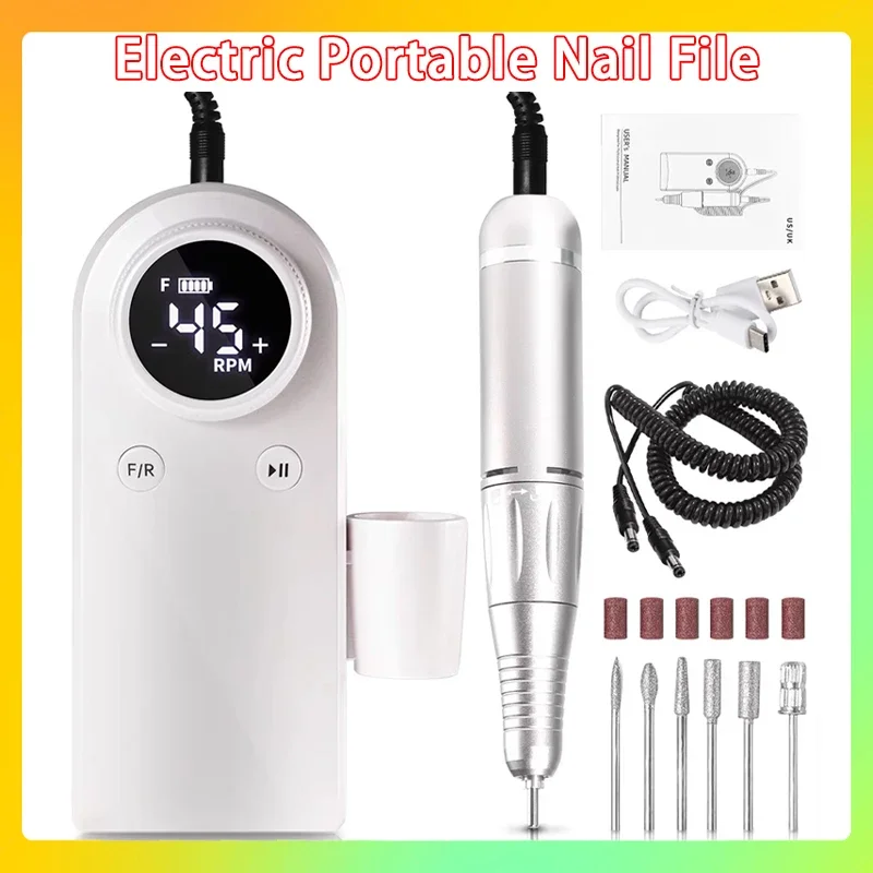 For Acrylic Nails Gel Polishing Removing Nail Drill 45000 RPM Professional Rechargeable Electric Nail File Cordless Nail E File
For Acrylic Nails Gel Polishing Removing Nail Drill 45000 RPM Professional Rechargeable Electric Nail File Cordless Nail E File
