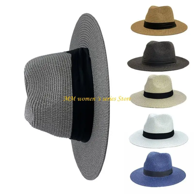 Q39C Женская соломенная шляпа для отпуска, летняя шляпа с защитой от ультрафиолета, дорожная складная шляпа с полями
Q39C Женская соломенная шляпа для отпуска, летняя шляпа с защитой от ультрафиолета, дорожная складная шляпа с полями