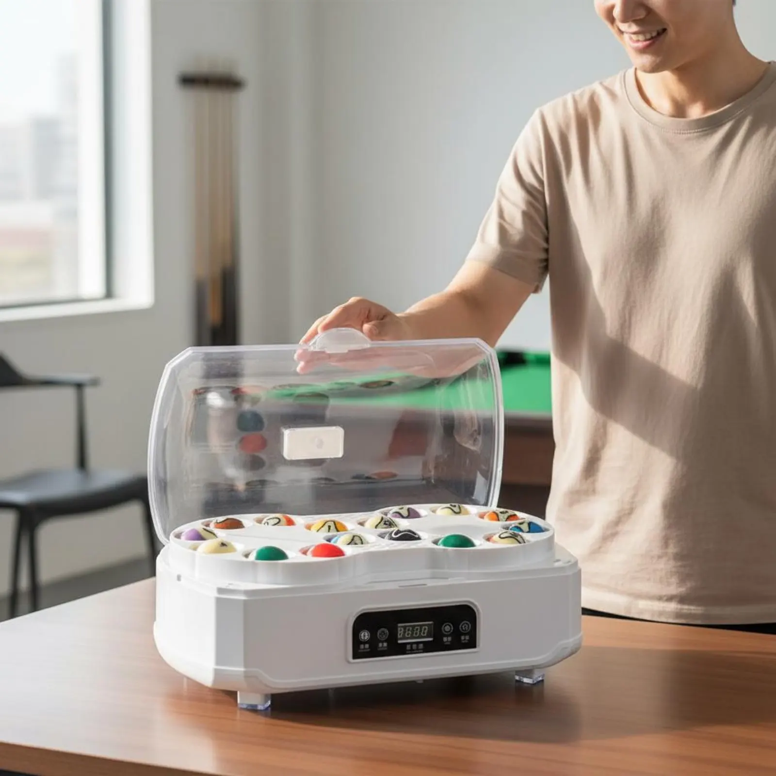 Automatic Billiard Ball Washer Deep Cleaning Smart Billiard Ball Cleaner Automatic Billiard Cleaner Long-Lasting Wool Felt
Automatic Billiard Ball Washer Deep Cleaning Smart Billiard Ball Cleaner Automatic Billiard Cleaner Long-Lasting Wool Felt