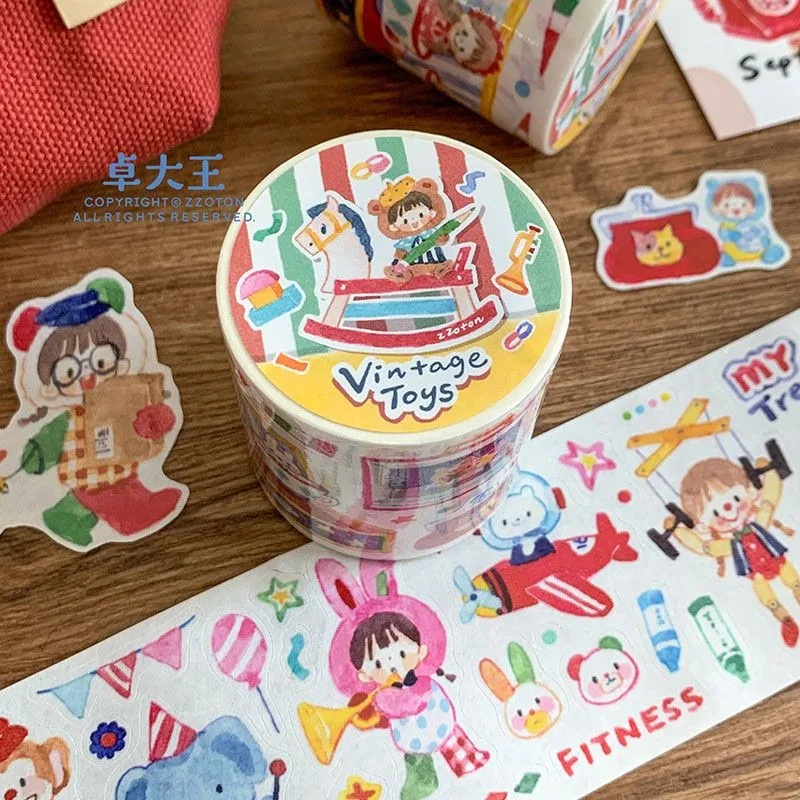 zzoton Vintage Toys Die Cut Washi Tapes Craft Supplies DIY Scrapbooking Card Making Decorative Plan Stickers
zzoton Vintage Toys Die Cut Washi Tapes Craft Supplies DIY Scrapbooking Card Making Decorative Plan Stickers