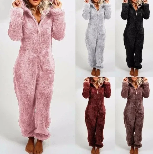 Женская осенне-зимняя утепленная флисовая пижама-комбинезон со шляпой, Лидер продаж, мягкая удобная повседневная домашняя одежда, одежда для сна
Женская осенне-зимняя утепленная флисовая пижама-комбинезон со шляпой, Лидер продаж, мягкая удобная повседневная домашняя одежда, одежда для сна