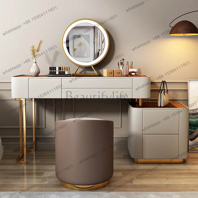 Bedroom Furniture Lights Mirror Vanity Table Penteadeira Makeup Storage Makeup Dressing Table Dresser Room Decor Penteadeira
Bedroom Furniture Lights Mirror Vanity Table Penteadeira Makeup Storage Makeup Dressing Table Dresser Room Decor Penteadeira