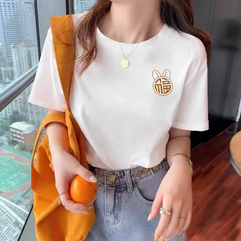 Short-sleeved T-shirt women's 2025 new summer coat cotton summer dress women's loose summer style
Short-sleeved T-shirt women's 2025 new summer coat cotton summer dress women's loose summer style