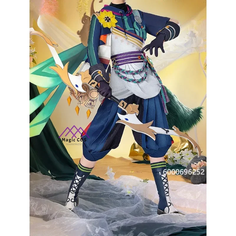 Genshin Impact Tighnari Cosplay Costume Sumeru Full Set Outfit Anime Game Clothing for Men Includes Accessories for Events
Genshin Impact Tighnari Cosplay Costume Sumeru Full Set Outfit Anime Game Clothing for Men Includes Accessories for Events
