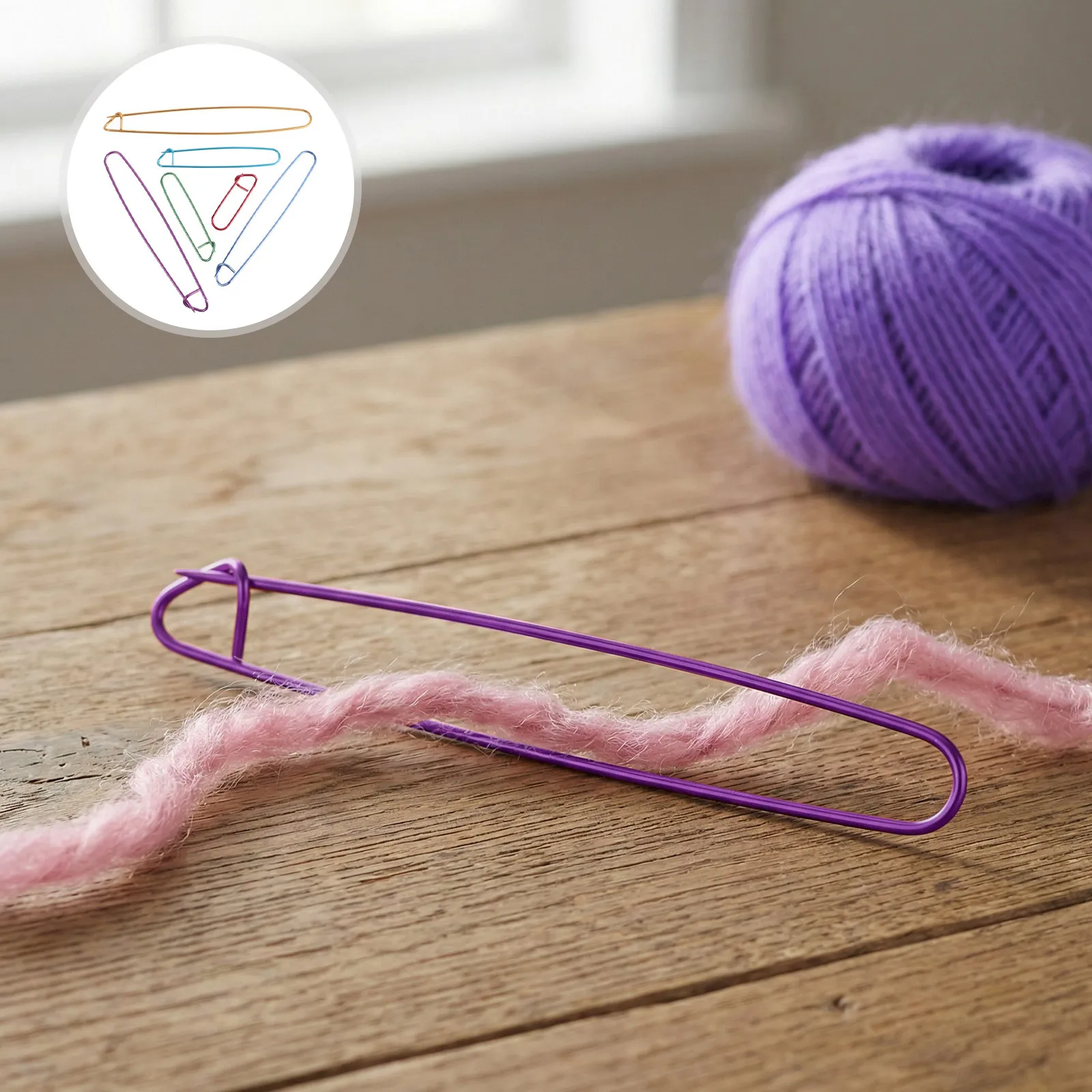 18Pcs Aluminum Knitting Stitch Markers Flat Head Yarn Safety Pins for Sock Scarf Sweater Amigurumi Craft Supplies
18Pcs Aluminum Knitting Stitch Markers Flat Head Yarn Safety Pins for Sock Scarf Sweater Amigurumi Craft Supplies