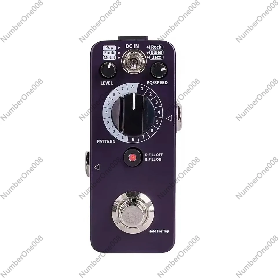 Drum Machine Pedal 48 Grooves 6 Music Styles 8 Rhythm Each Tap Tempo Fill EQ Guitar Effects Pedal
Drum Machine Pedal 48 Grooves 6 Music Styles 8 Rhythm Each Tap Tempo Fill EQ Guitar Effects Pedal