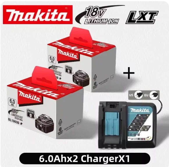Makita 100% Original 18V 6Ah 6000mah Makita Battery BL1830B BL1850B BL1850 BL1840 BL1860 BL1815 Replacement Lithium Battery
Makita 100% Original 18V 6Ah 6000mah Makita Battery BL1830B BL1850B BL1850 BL1840 BL1860 BL1815 Replacement Lithium Battery