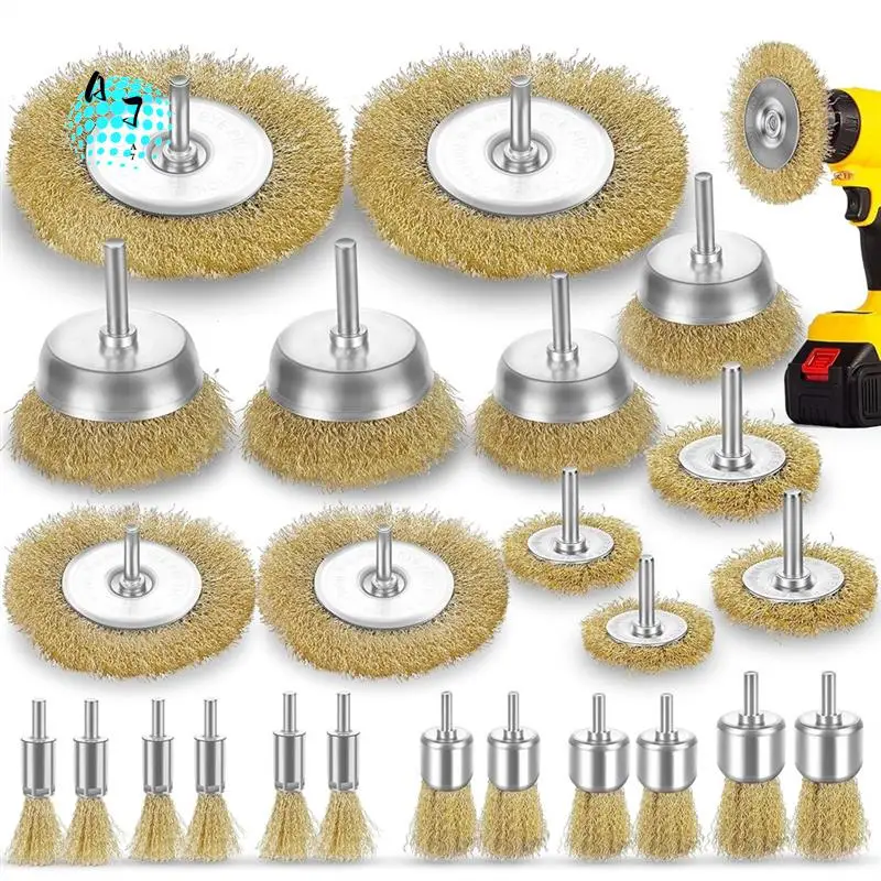 A07F-Wire Wheel For Drill,1/4In Drill Shank,3In Brass Wire Wheel For Drill Rust Removal Heavy Duty Wire Wheel Brush Drill Bit
A07F-Wire Wheel For Drill,1/4In Drill Shank,3In Brass Wire Wheel For Drill Rust Removal Heavy Duty Wire Wheel Brush Drill Bit