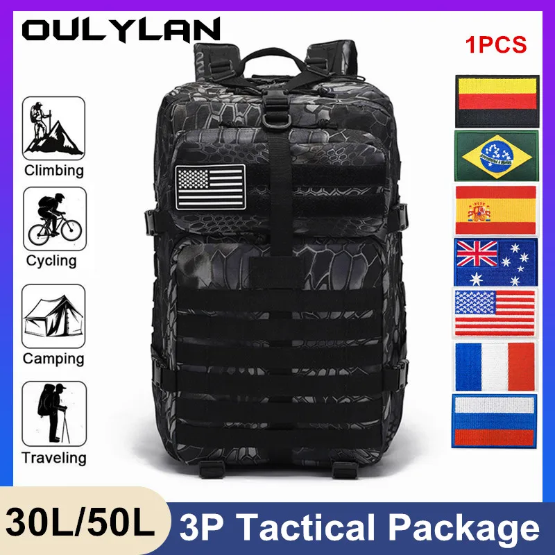 Нейлоновый водонепроницаемый рюкзак Oulylan 30 л/50 л 1000D, уличные военные рюкзаки, тактические спортивные сумки для кемпинга, походов, охоты
Нейлоновый водонепроницаемый рюкзак Oulylan 30 л/50 л 1000D, уличные военные рюкзаки, тактические спортивные сумки для кемпинга, походов, охоты