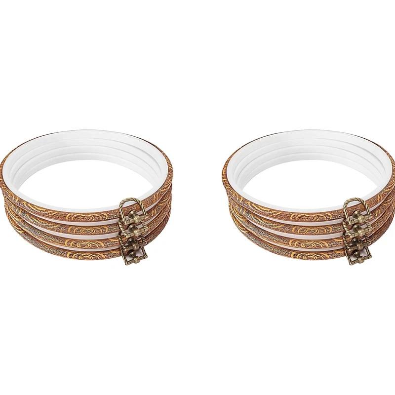 X17A 2025 NEW-8 Pieces 8.4 Inch Embroidery Hoops Imitated Wood Display Frame Bulk Circle Embroidery Hoops
X17A 2025 NEW-8 Pieces 8.4 Inch Embroidery Hoops Imitated Wood Display Frame Bulk Circle Embroidery Hoops