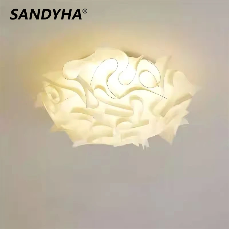 SANDYHA Nordic Flower Ceiling Lights White Petal Lustre Chandelier Home Decor Living Room Dining Table Bedroom LED Hanging Lamp
SANDYHA Nordic Flower Ceiling Lights White Petal Lustre Chandelier Home Decor Living Room Dining Table Bedroom LED Hanging Lamp