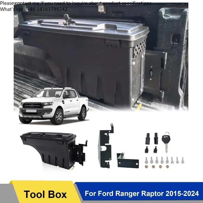 Truck Bed Tool Box Storage Tailgate Swing Case Toolbox for Ford Ranger Raptor 2015-2024 Pickup 4X4 Accessories
Truck Bed Tool Box Storage Tailgate Swing Case Toolbox for Ford Ranger Raptor 2015-2024 Pickup 4X4 Accessories