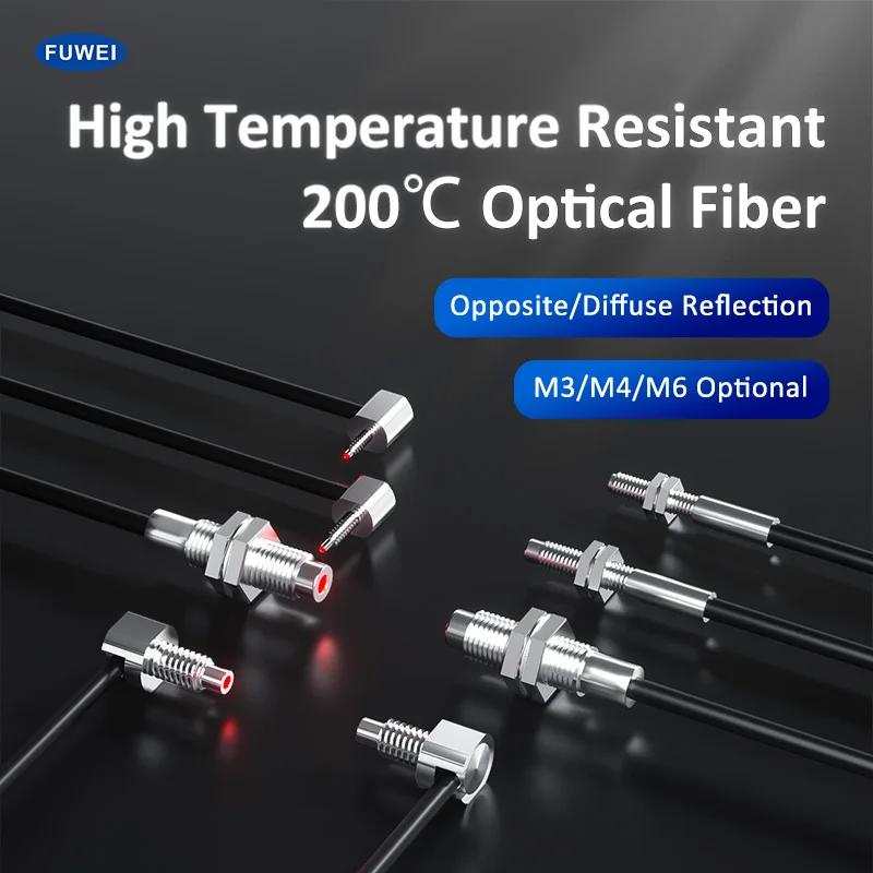 FUWEI High Temperature Resistant Fiber Optic Sensor Probe 200 Degree Induction FWGR-310H Reflective Amplifier High Temperature
FUWEI High Temperature Resistant Fiber Optic Sensor Probe 200 Degree Induction FWGR-310H Reflective Amplifier High Temperature