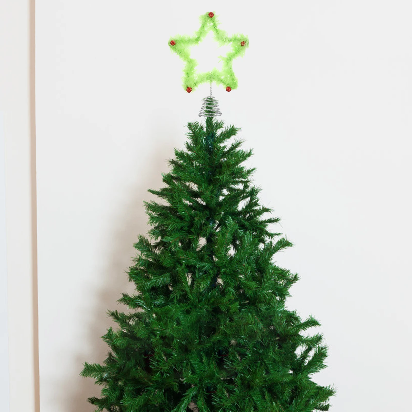 Green Metal Xmas Tree Topper Star Cute Christmas Tree Decoration Holiday Party Treetop Ornament Star Topper Xmas Decor
Green Metal Xmas Tree Topper Star Cute Christmas Tree Decoration Holiday Party Treetop Ornament Star Topper Xmas Decor
