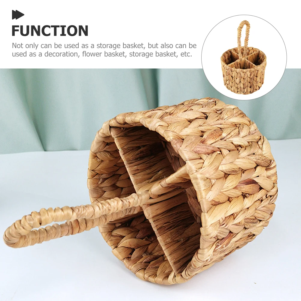 Hand Woven Large Capacity Storage Cutlery Flower Gift Handle Flower Basket With Handle Decorative Multifunction Storage Rack
Hand Woven Large Capacity Storage Cutlery Flower Gift Handle Flower Basket With Handle Decorative Multifunction Storage Rack
