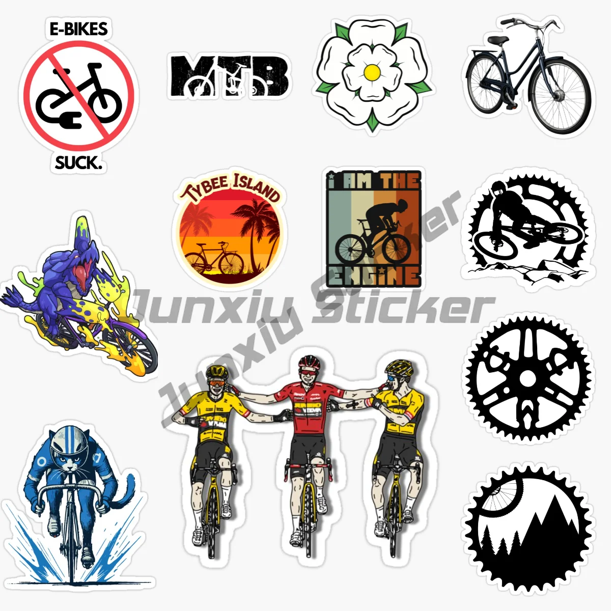 Creative Bicycle Pattern Sticker Vinyl PVC Material Self-adhesive Decorative Waterproof Decal Car Accessories
Creative Bicycle Pattern Sticker Vinyl PVC Material Self-adhesive Decorative Waterproof Decal Car Accessories