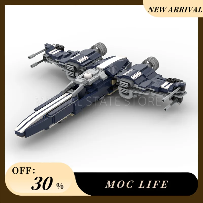NEW 716PCS Customized MOC Mustang Starfighter Building Blocks Technology Bricks Creative Assembly Education Toys Holiday Gifts
NEW 716PCS Customized MOC Mustang Starfighter Building Blocks Technology Bricks Creative Assembly Education Toys Holiday Gifts